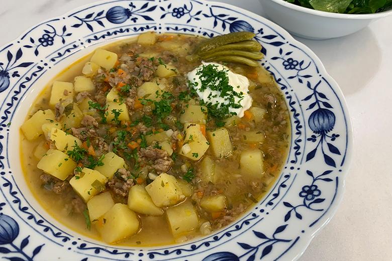 Herzhaftes Fricco mit Hackfleisch