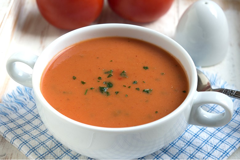 Tomatensuppe mit Gin