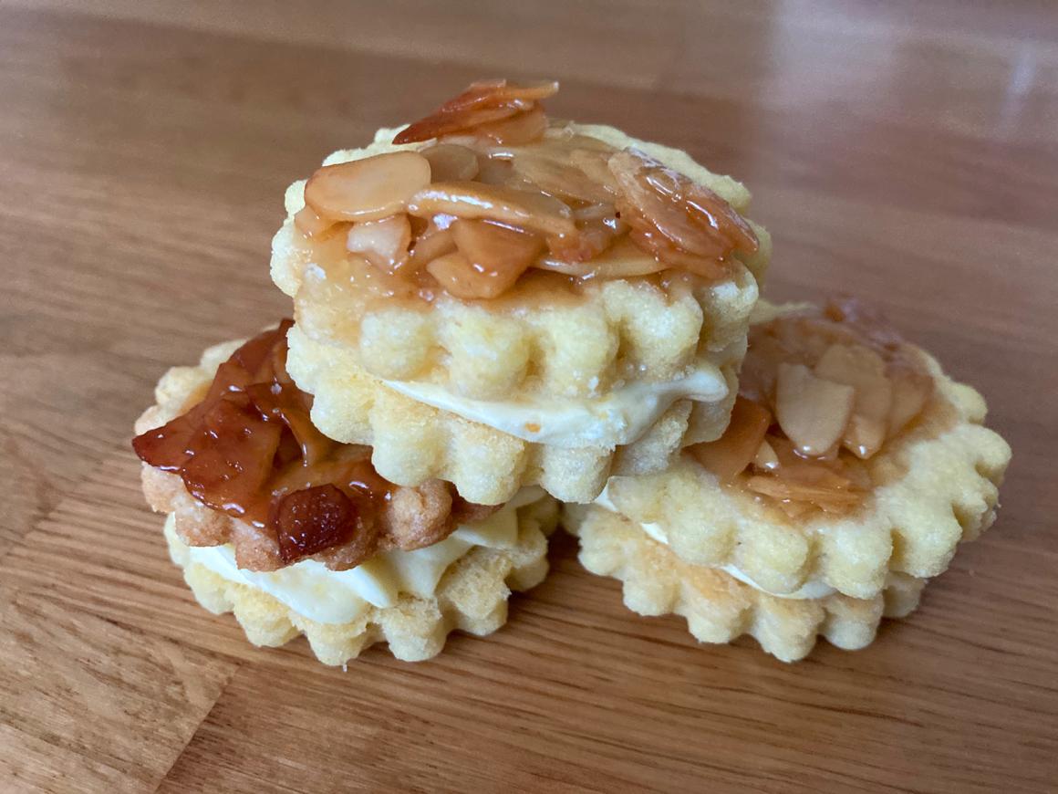 Bienenstich-Plätzchen
