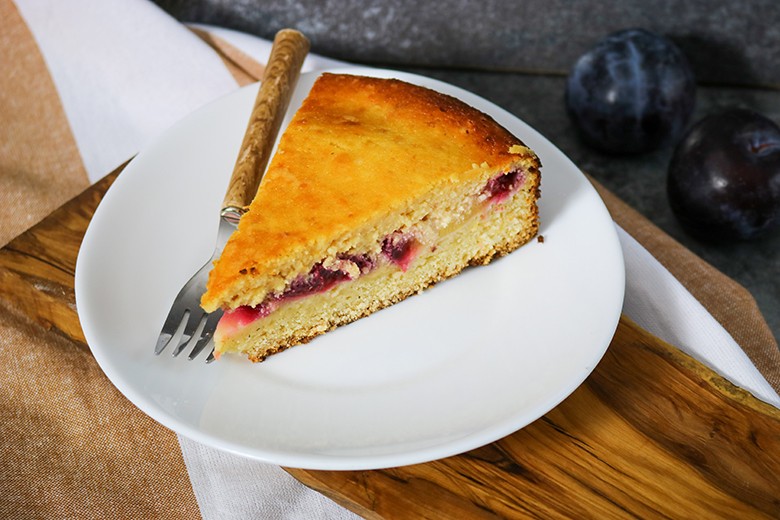 Pflaumenkuchen mit Quark