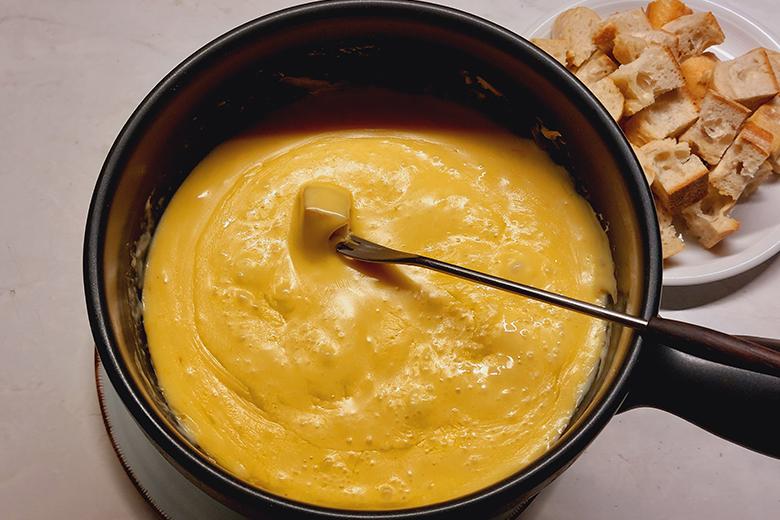 Cheddar Käse-Fondue