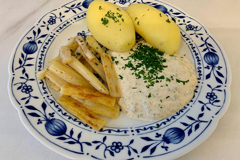 Schwarzwurzeln gebraten