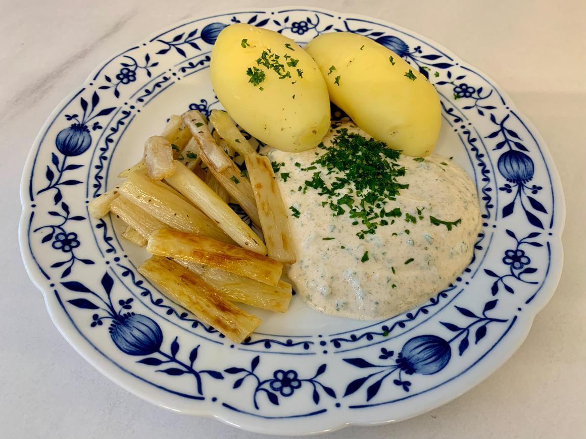 Schwarzwurzeln gebraten