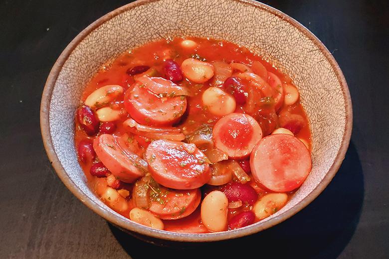Hot Chili mit Wurst
