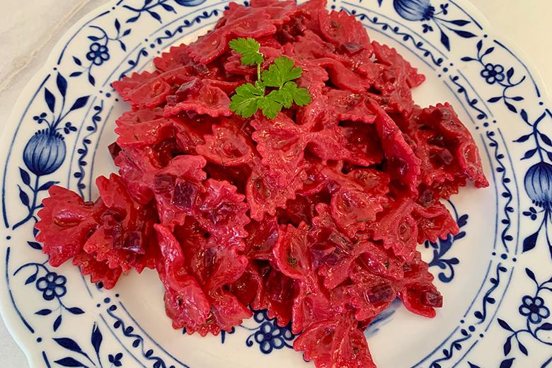 Nudeln mit Roter Bete