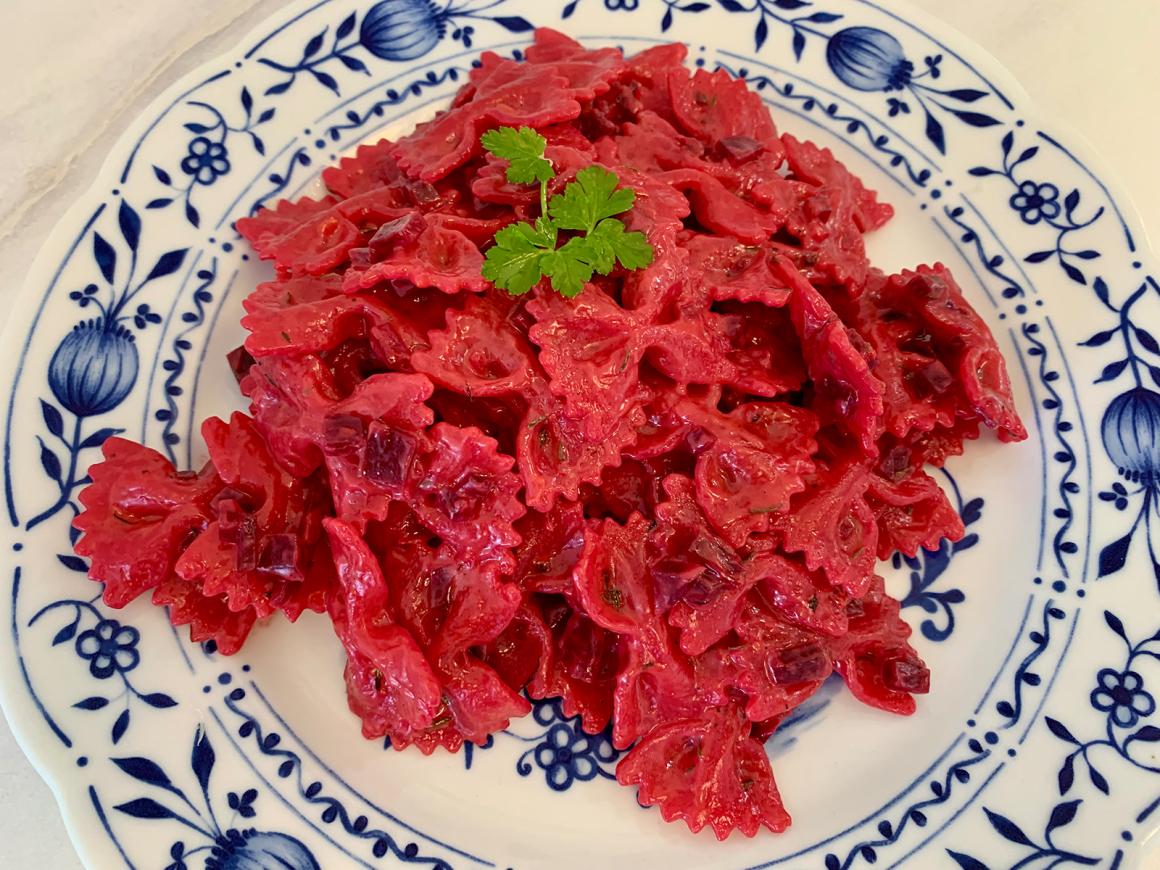 Nudeln mit Roter Bete