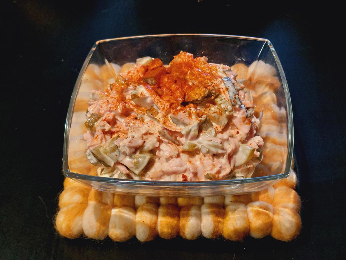 Pikanter Fleischsalat