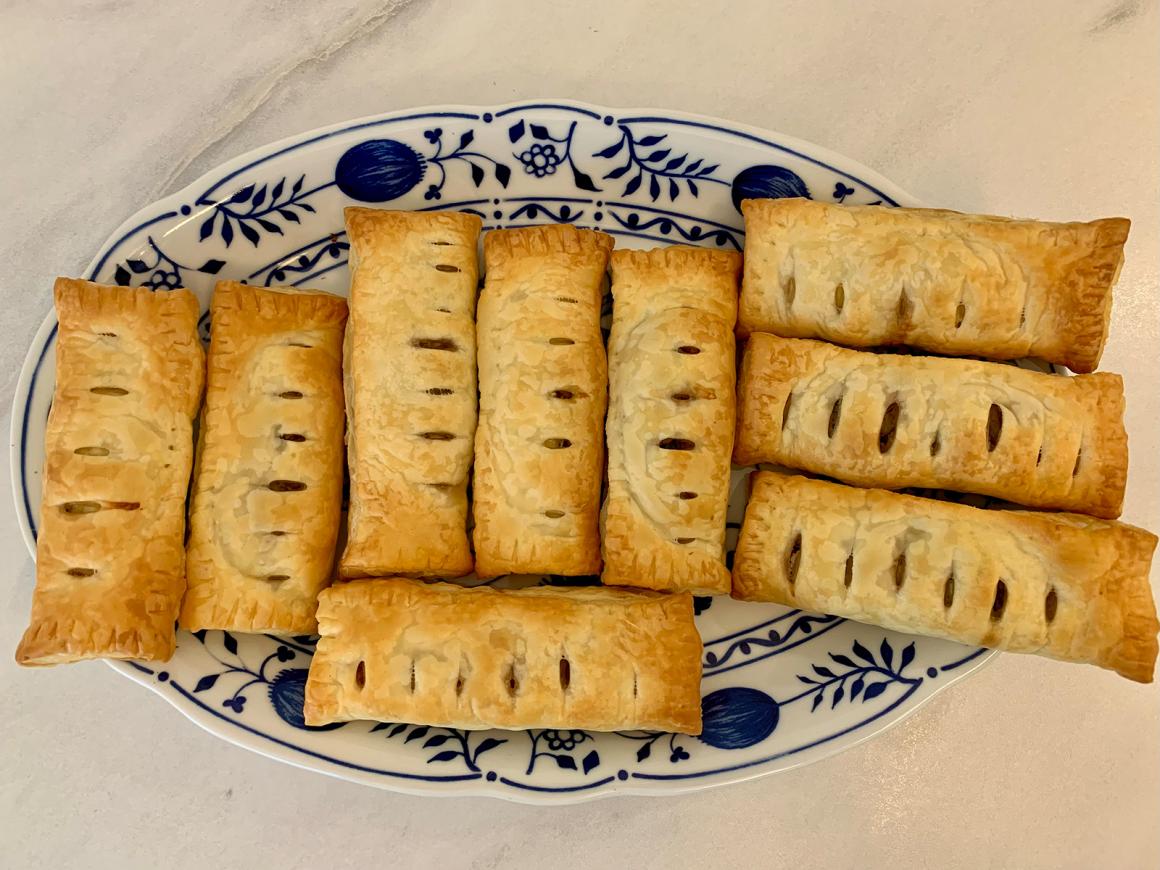 Blätterteigtaschen mit Pilzfüllung