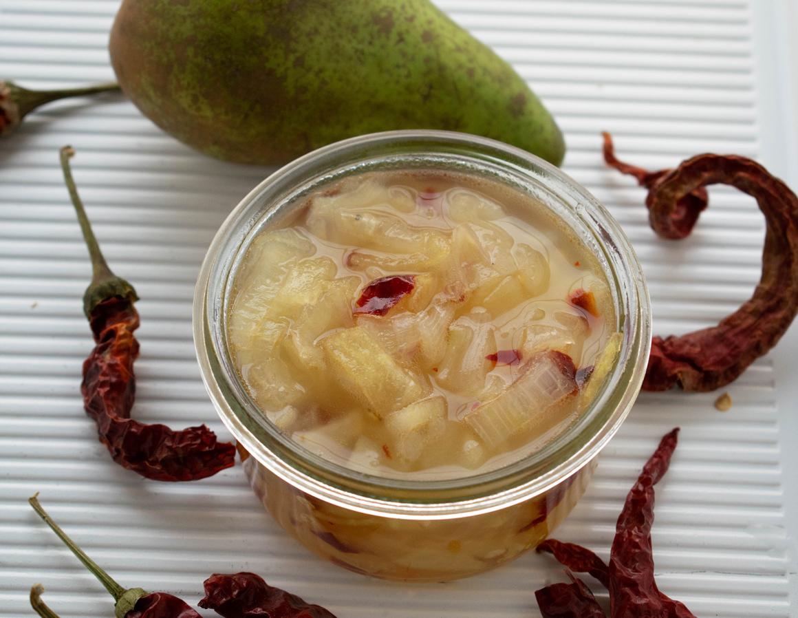 Zwiebel-Birnen-Chutney