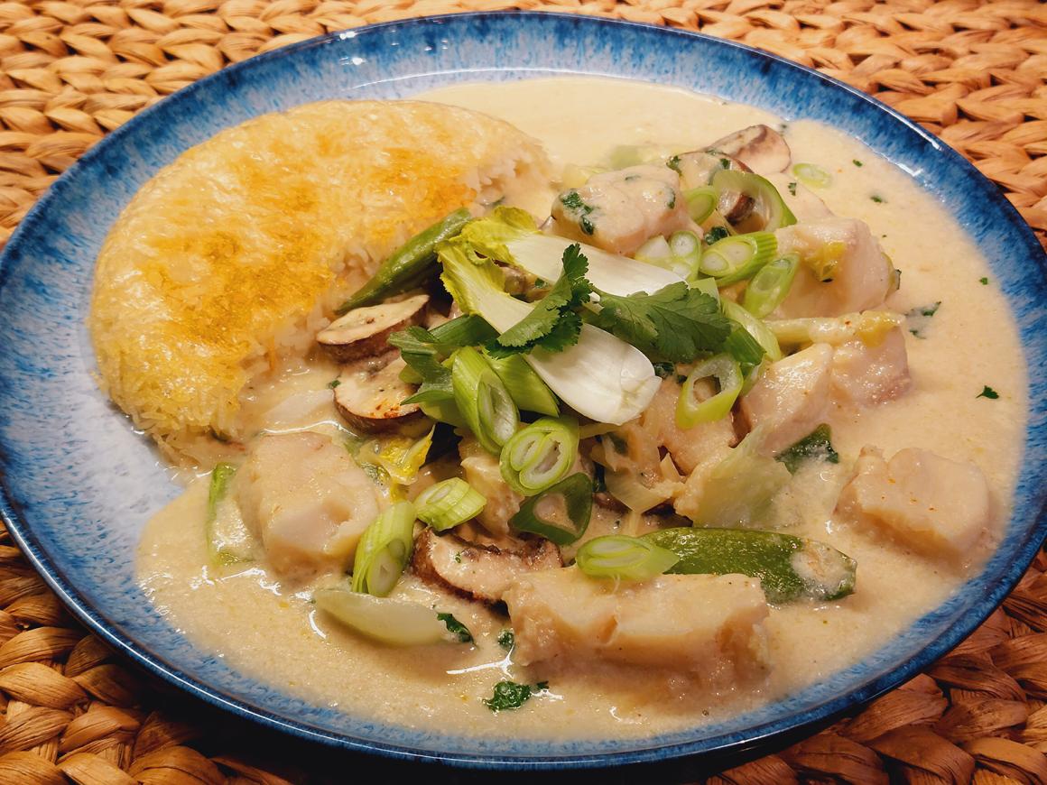 Fisch-Curry mit Tahdig-Reis