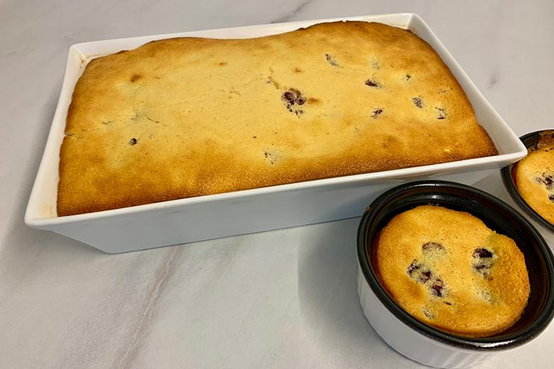 Quarkauflauf mit Sauerkirschen