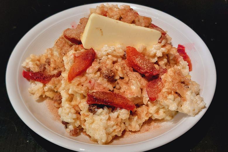 Reis-Mandel-Dessert