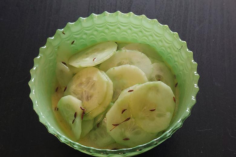 Gurkensalat mit Sojasoße