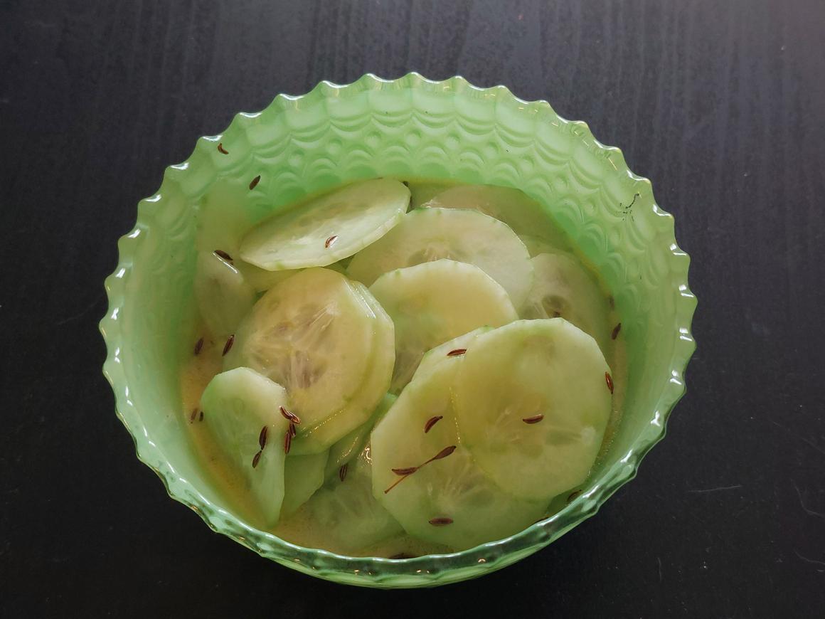 Gurkensalat mit Sojasoße