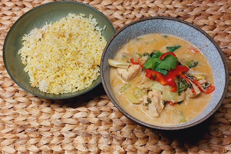 Kokos-Curry mit Putenfilet