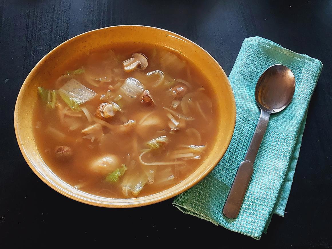Misosuppe mit Huhn