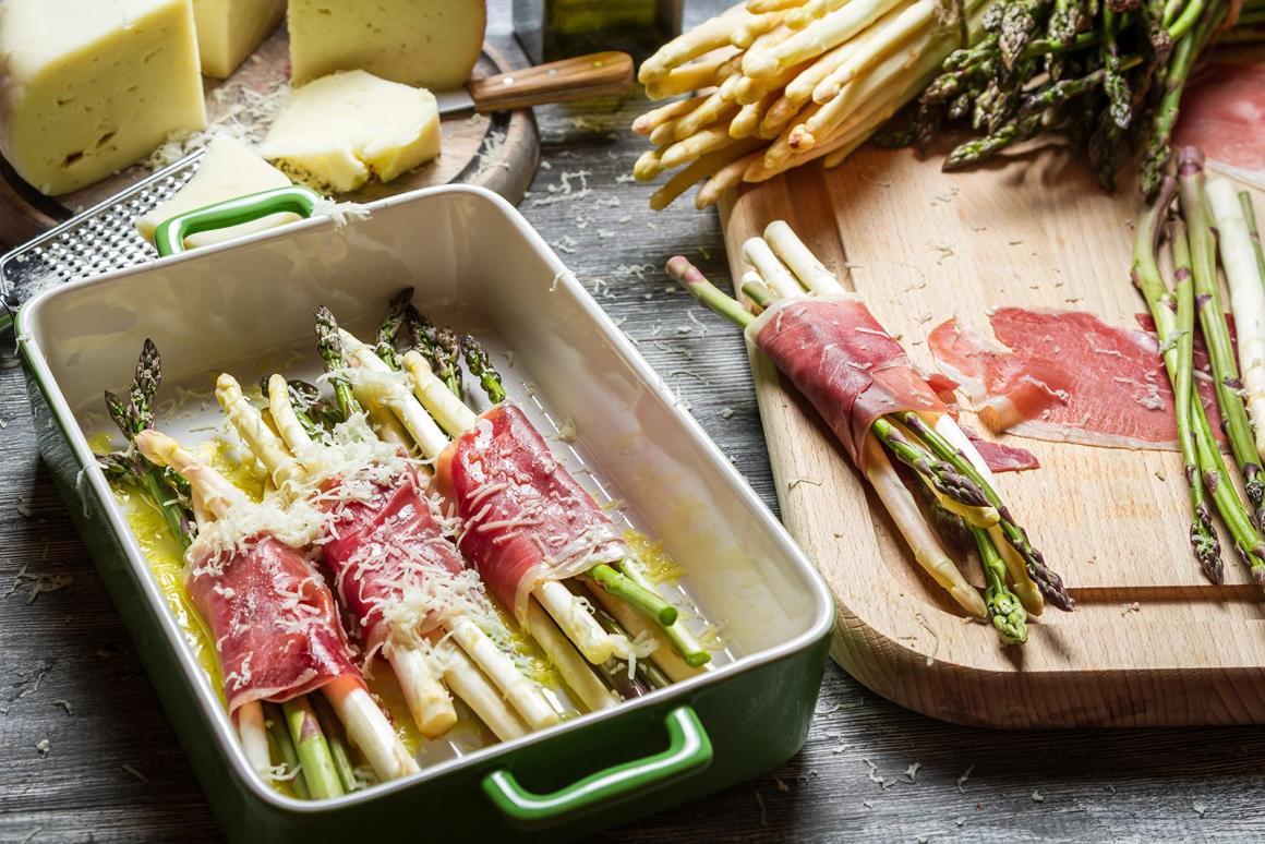 Spargel-Gratin