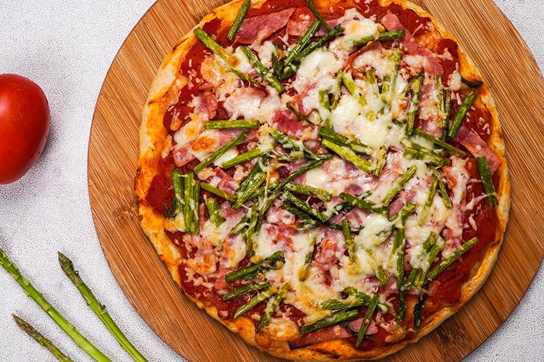 Spargelpizza