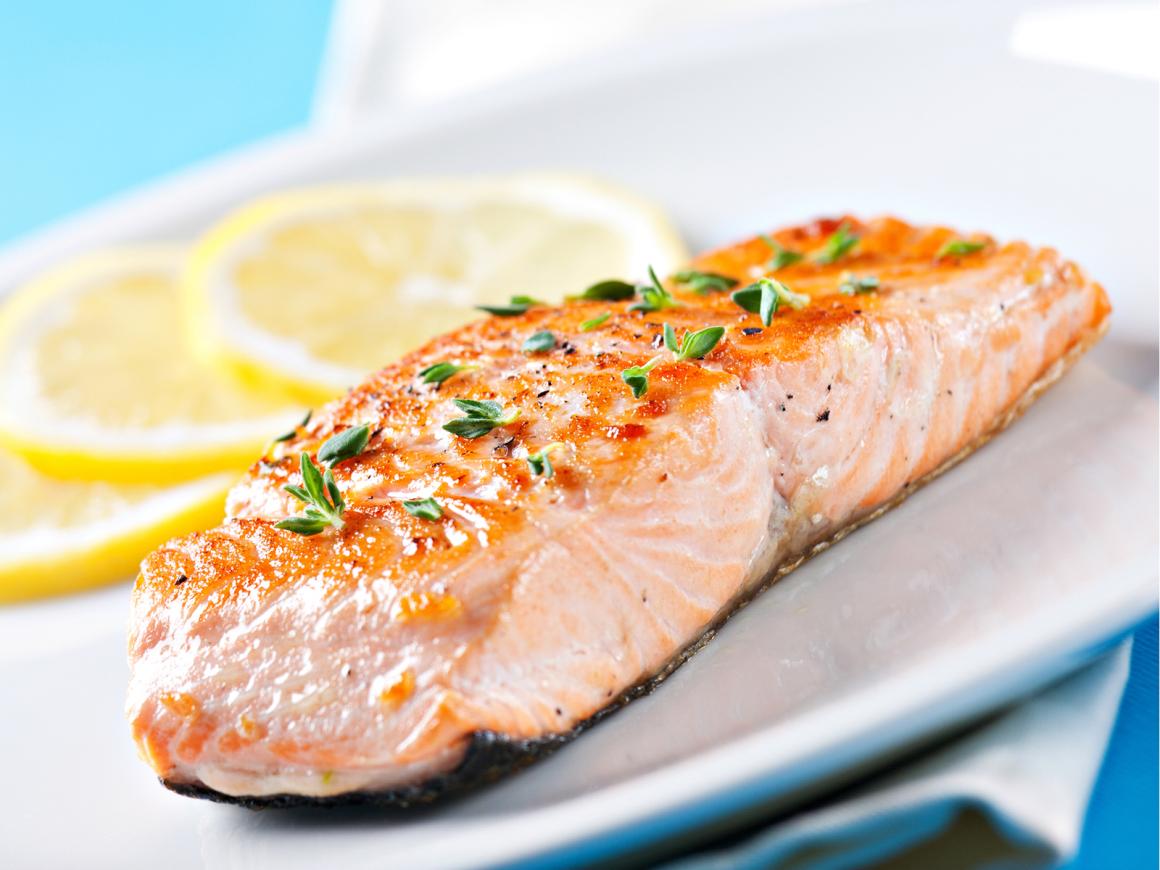 Schnelle Lachsfilets