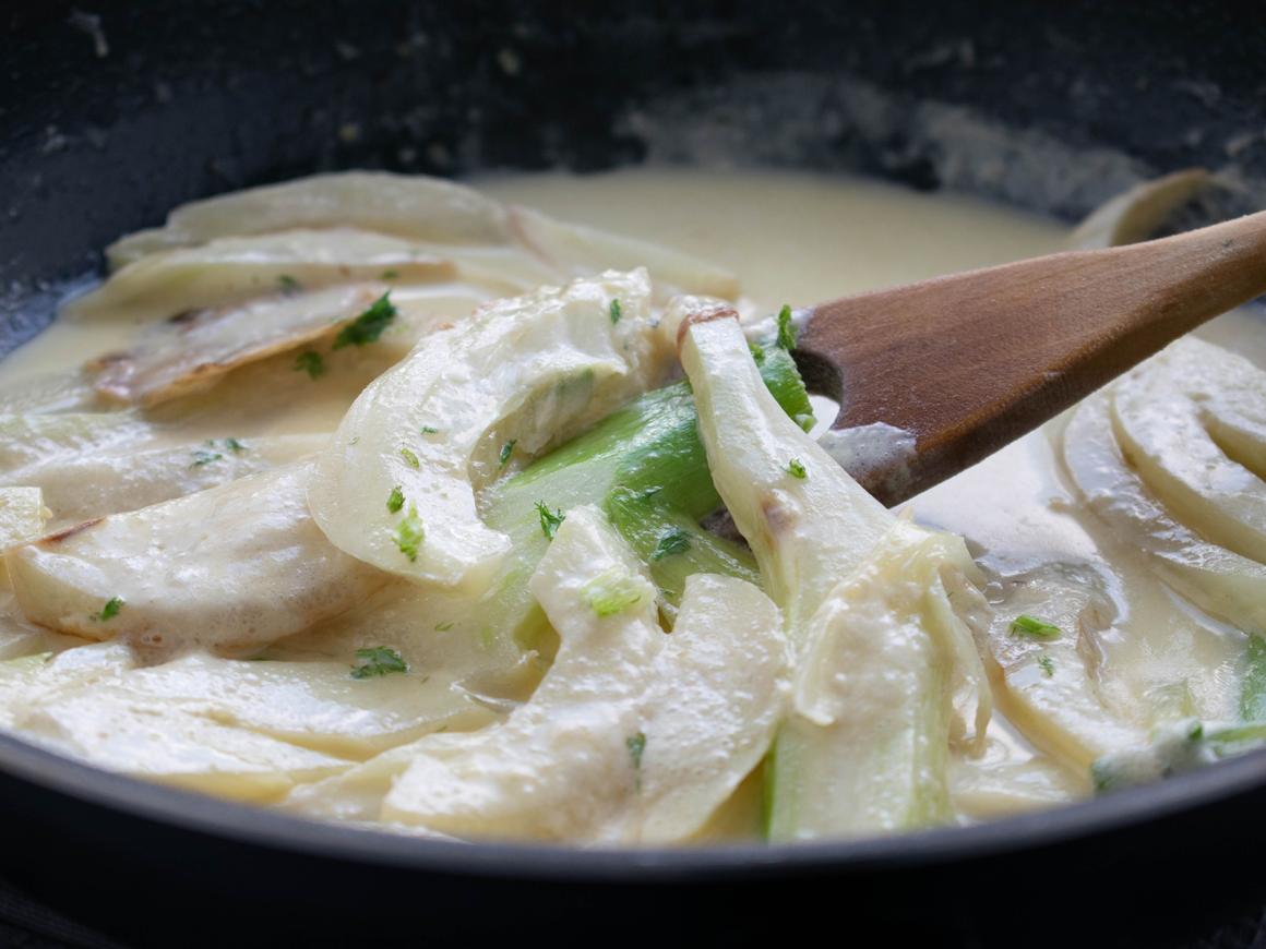 Fenchel in Sahnesauce