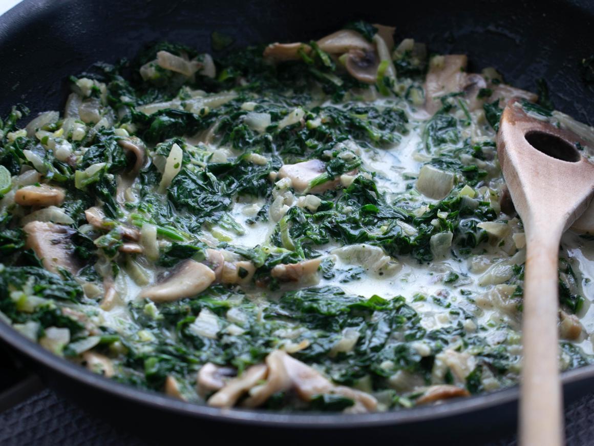 Vegane Spinatsoße