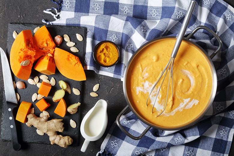 Kürbissuppe mit Curry
