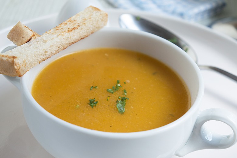 Asiatische Kürbissuppe