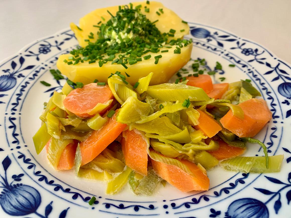 Lauch-Karotten-Gemüse