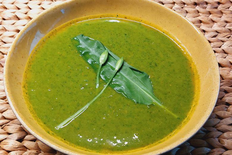 Sellerie-Bärlauchsuppe