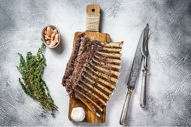 Lammkarree vom Grill