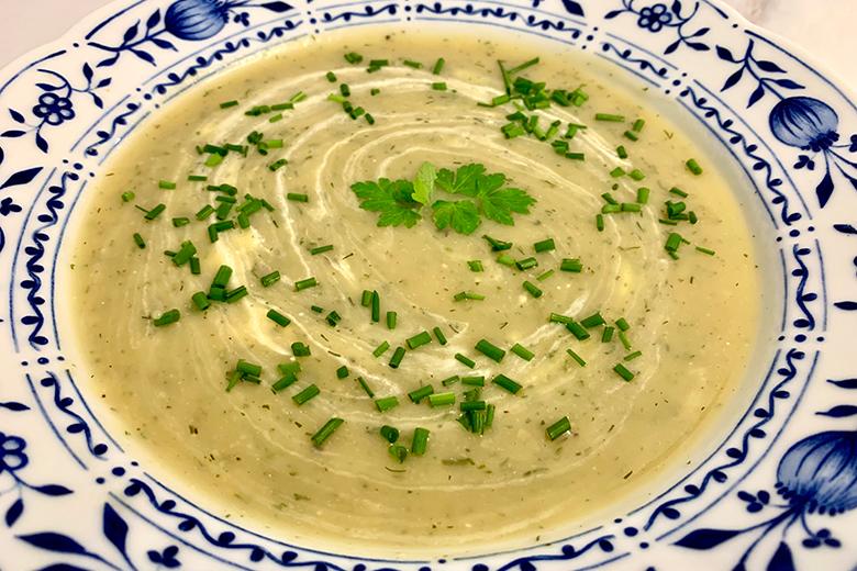 Kartoffel-Kichererbsen-Suppe