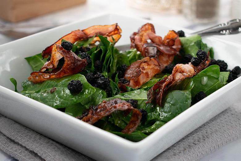Spinatsalat mit Speck