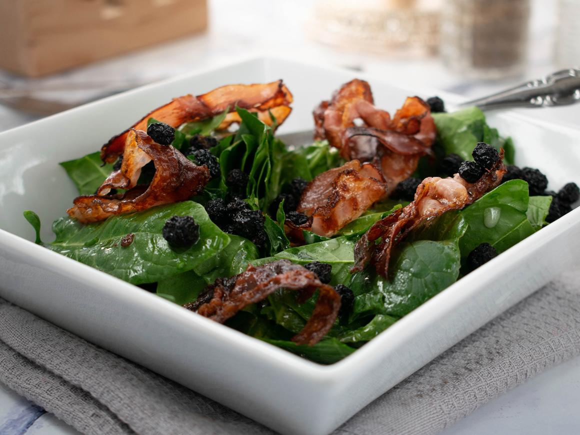 Spinatsalat mit Speck