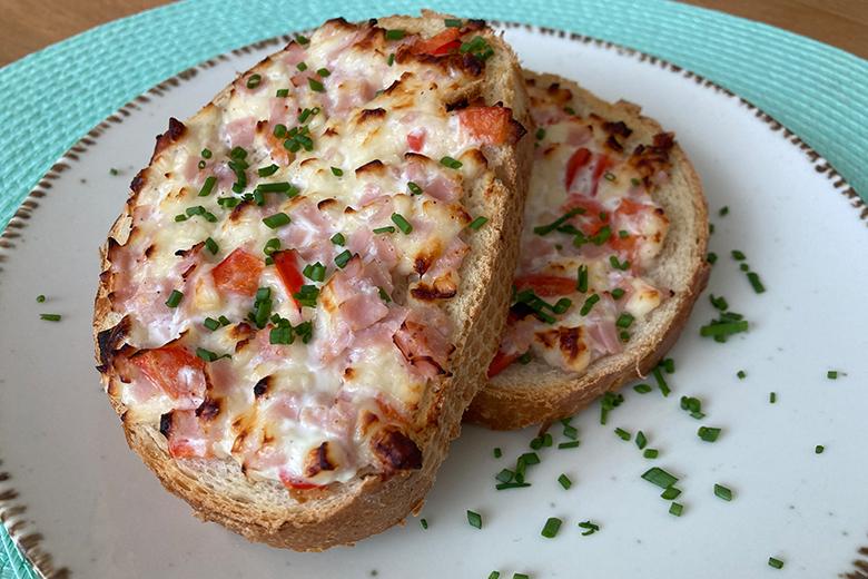 Überbackenes Brot aus der Heißluftfritteuse