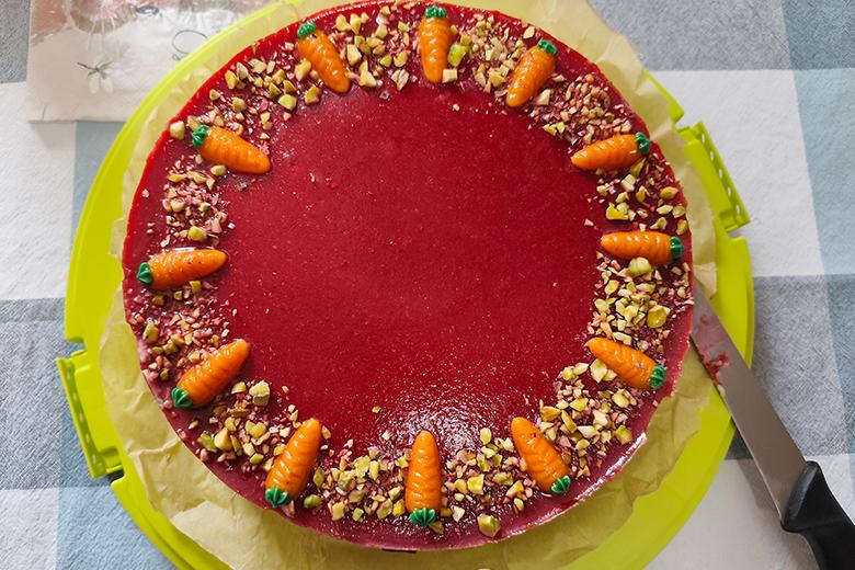 Pistazien-Himbeer-Torte