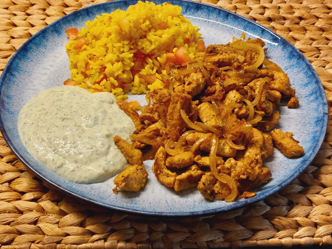 Gyros mit Bärlauch-Tsatsiki