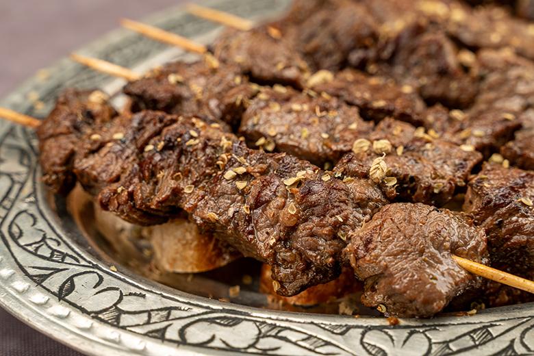 Grillspieße mit Rindfleisch