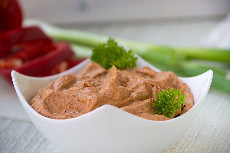 Kräuterquark mit Paprika