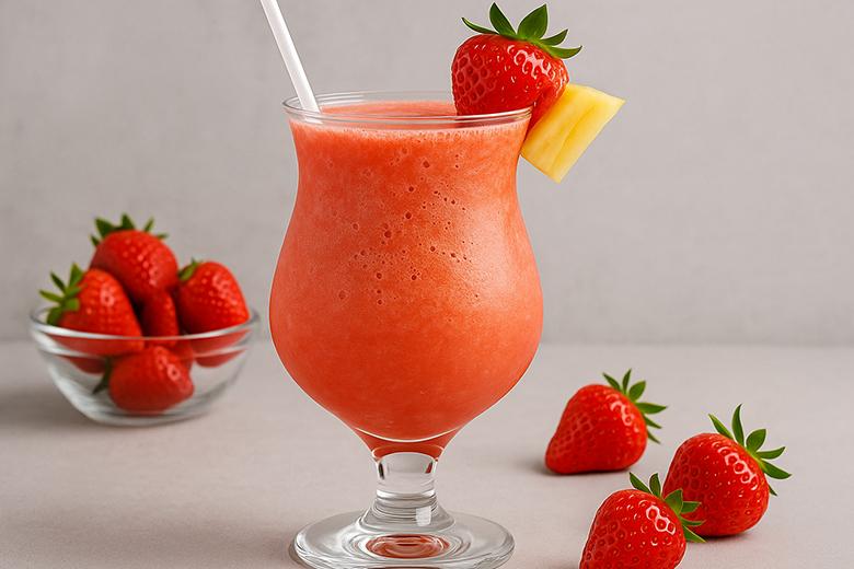 Alkoholfreier Erdbeer Colada