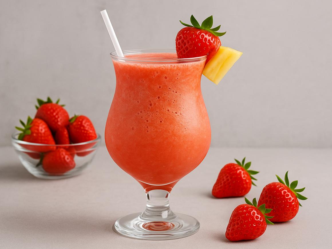 Alkoholfreier Erdbeer Colada