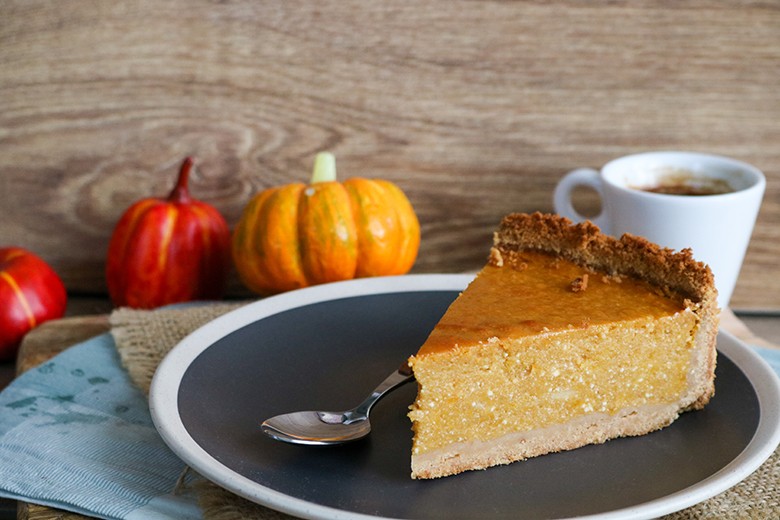 Kürbiskuchen mit Quark