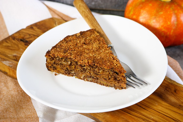 Kürbiskuchen mit Mandeln