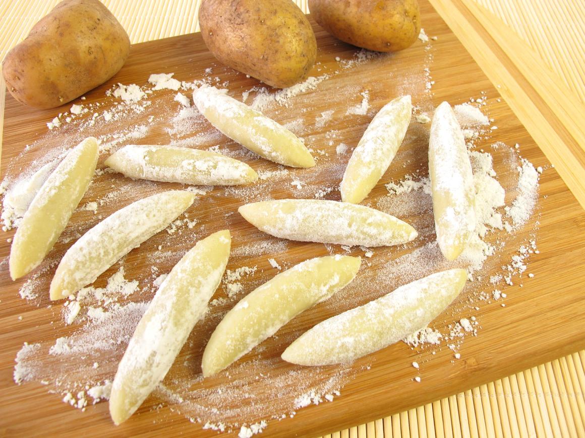 Gebratene Kartoffelnudeln