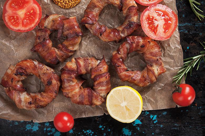 Bacon-Zwiebelringe