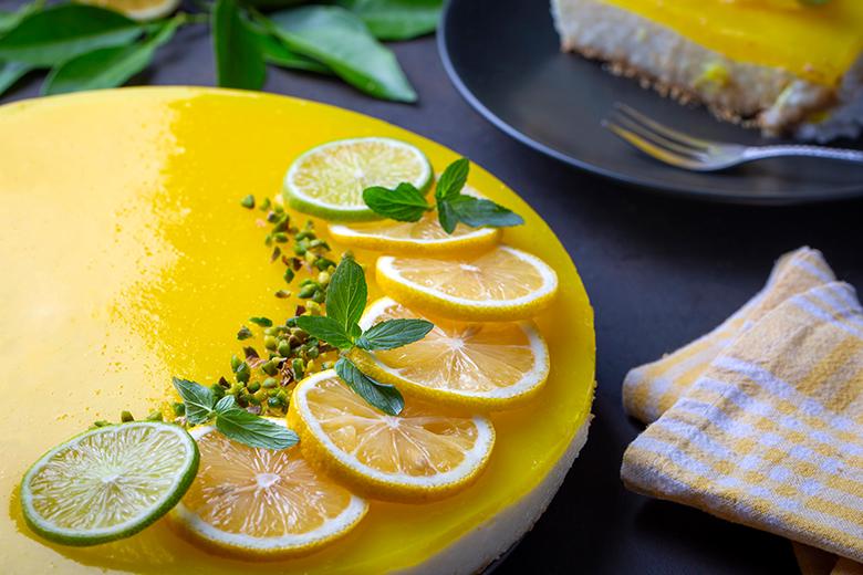 Zitronentorte ohne Backen