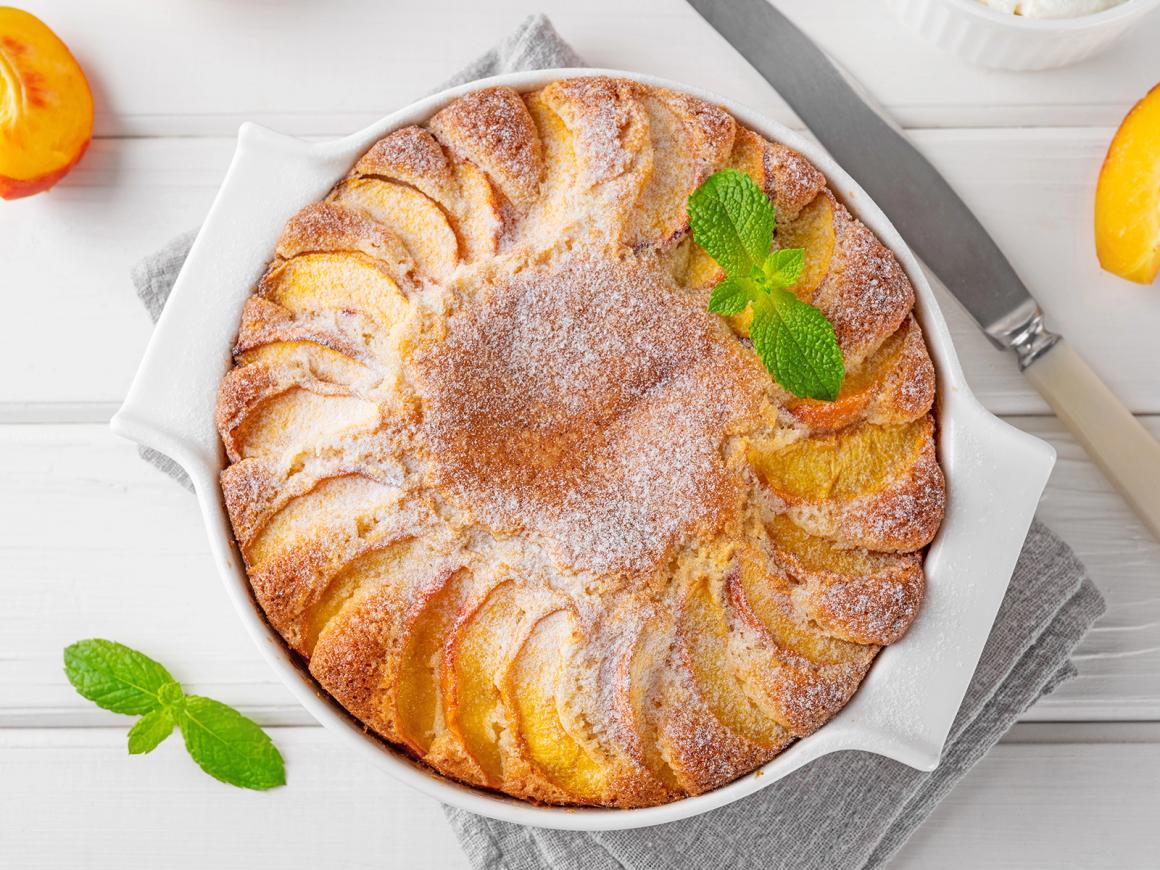 Einfacher Nektarinenkuchen
