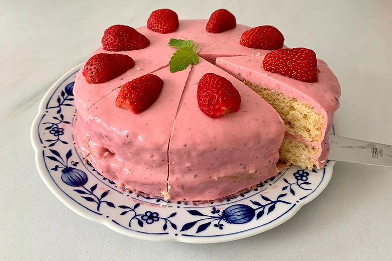 Erdbeer-Quark-Kuchen