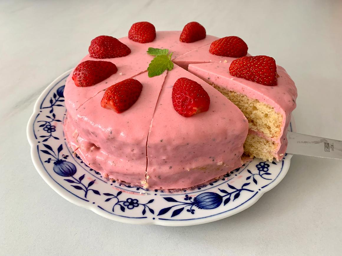 Erdbeer-Quark-Kuchen