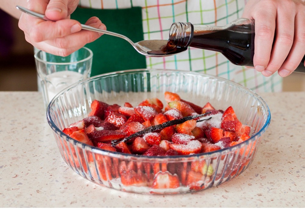 Schneller Erdbeer-Quark-Kuchen
