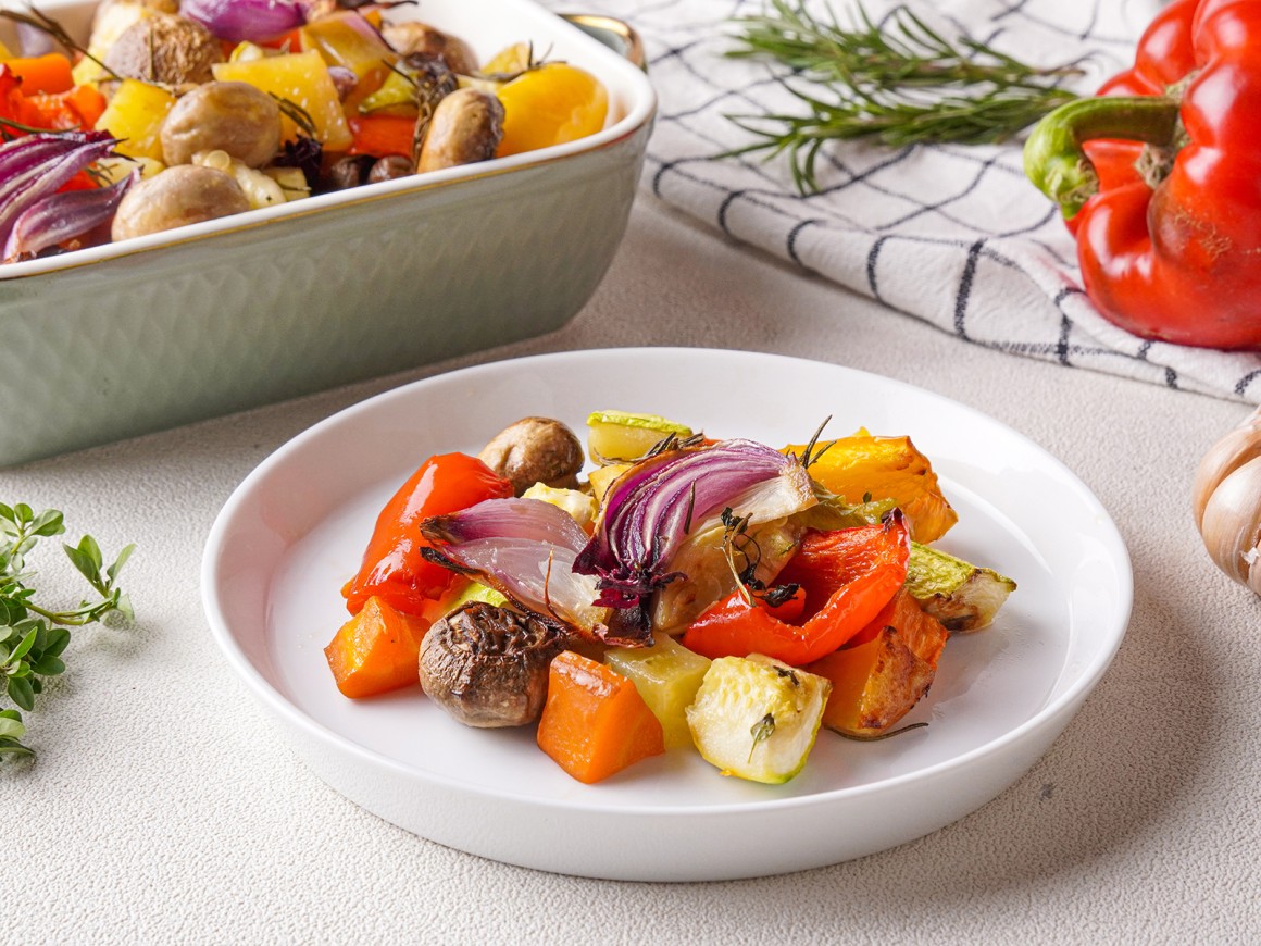 Kartoffeln Und Gemüse Auf Dem Blech - Cuisine Rezept